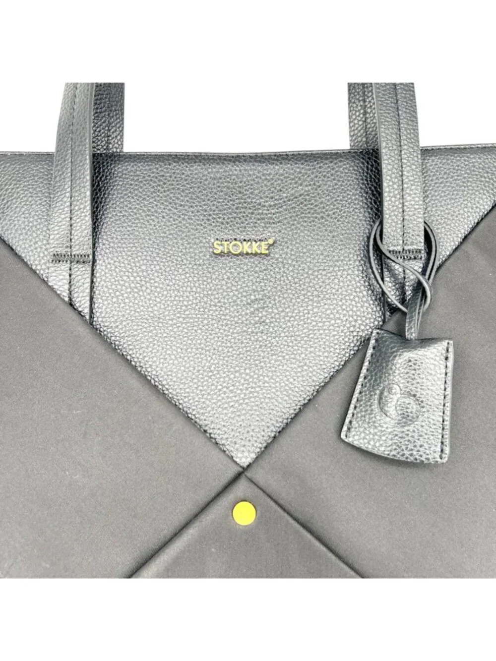 Stokke Explory X Signature Changing Bag Signature Black Faux Leather Nylon